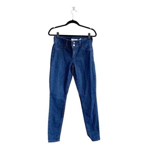JustFab Womens Classic Denim High Rise Skinny Jeans Stretch Blue Size 27 - Picture 2 of 9